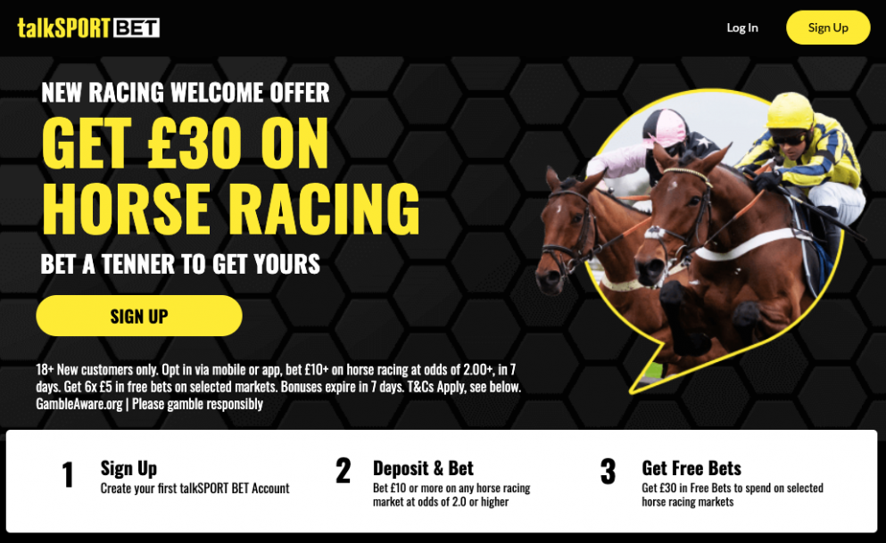 talkSPORT BET offer new customers £30 in free horse racing bets